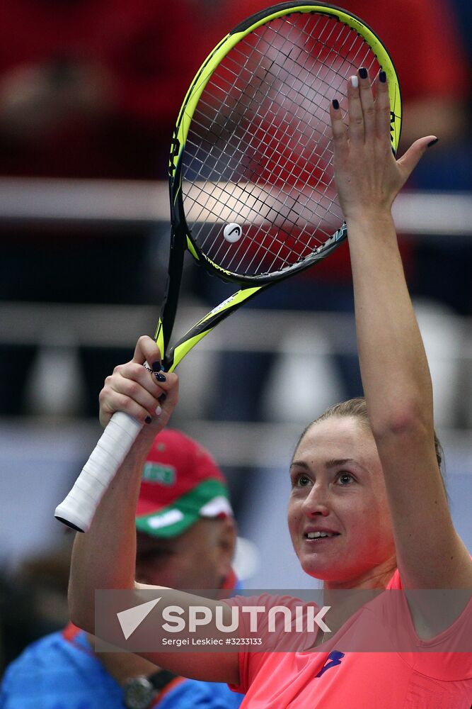 Tennis. Fed Cup final. Belarus vs. USA. Day two