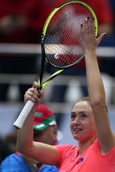 Tennis. Fed Cup final. Belarus vs. USA. Day two
