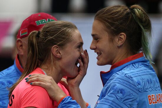Tennis. Fed Cup final. Belarus vs. USA. Day two