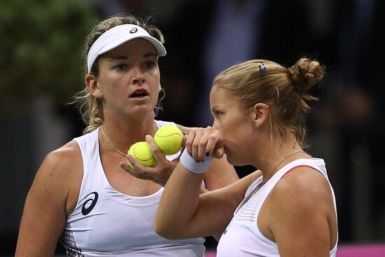 Tennis. Fed Cup final. Belarus vs. USA. Day two