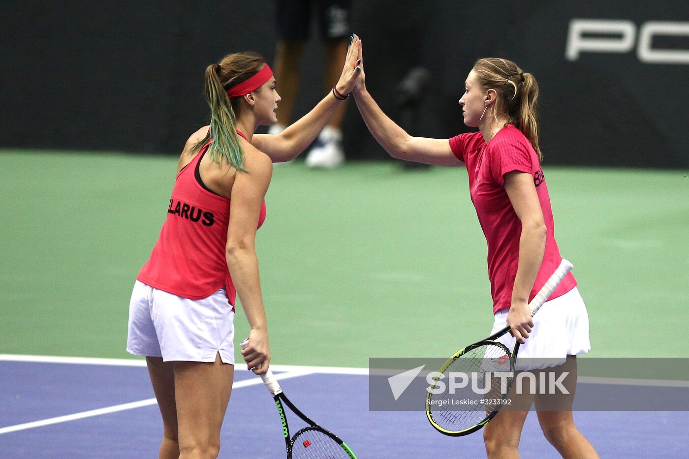 Tennis. Fed Cup final. Belarus vs. USA. Day two