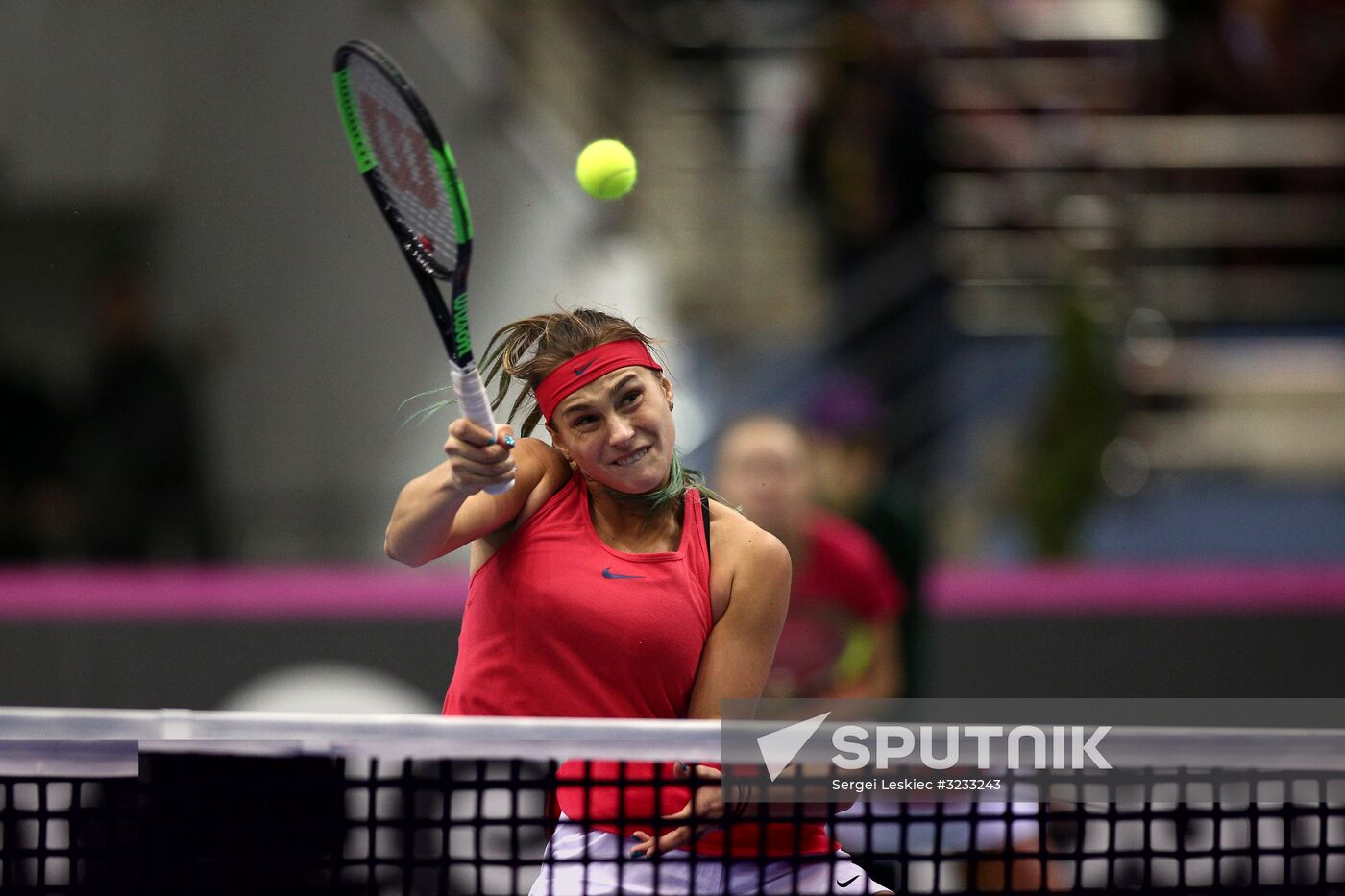 Tennis. Fed Cup final. Belarus vs. USA. Day two