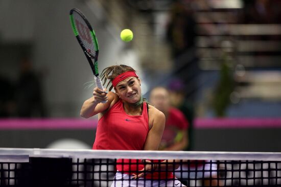 Tennis. Fed Cup final. Belarus vs. USA. Day two