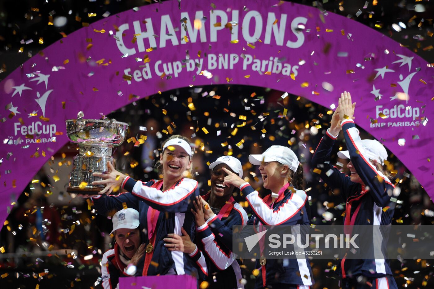 Tennis. Fed Cup final. Belarus vs. USA. Day two