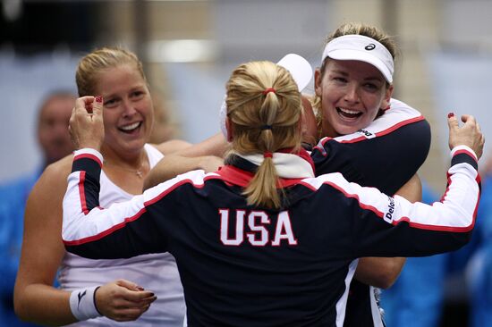 Tennis. Fed Cup final. Belarus vs. USA. Day two