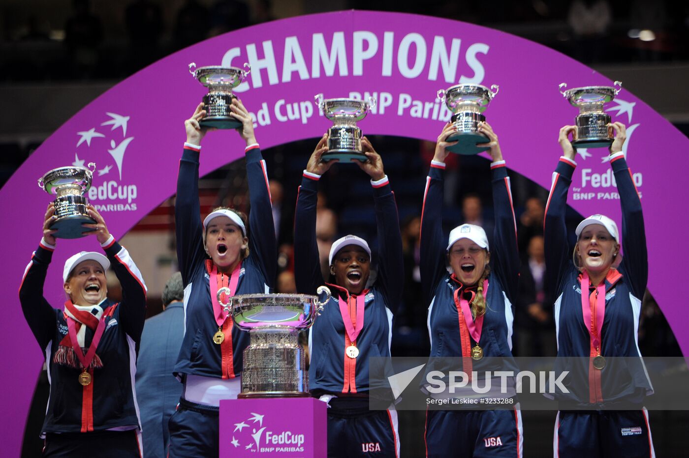 Tennis. Fed Cup final. Belarus vs. USA. Day two