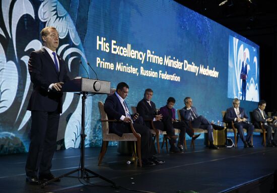 Russian Prime Minister Dmitry Medvedev participates in ASEAN Summit in Manila. Day Two