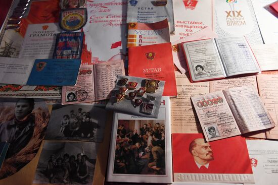 Soviet Era exhibition at branch of Volzhsky Cultural Center in Rybinsk
