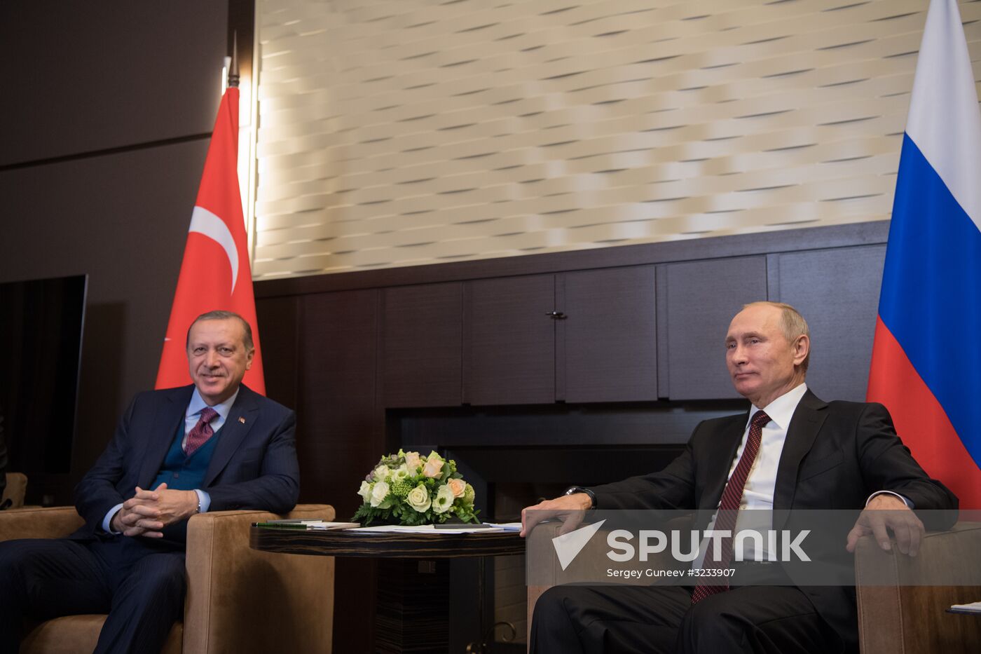President Vladimir Putin meets with Turkish President Recep Tayyip Erdogan