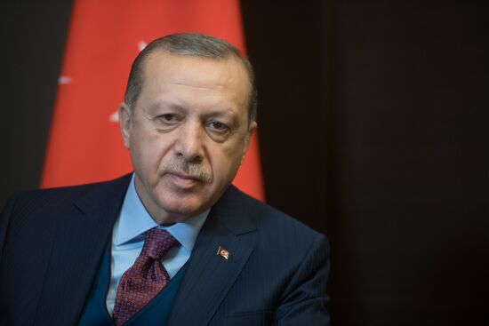 President Vladimir Putin meets with Turkish President Recep Tayyip Erdogan