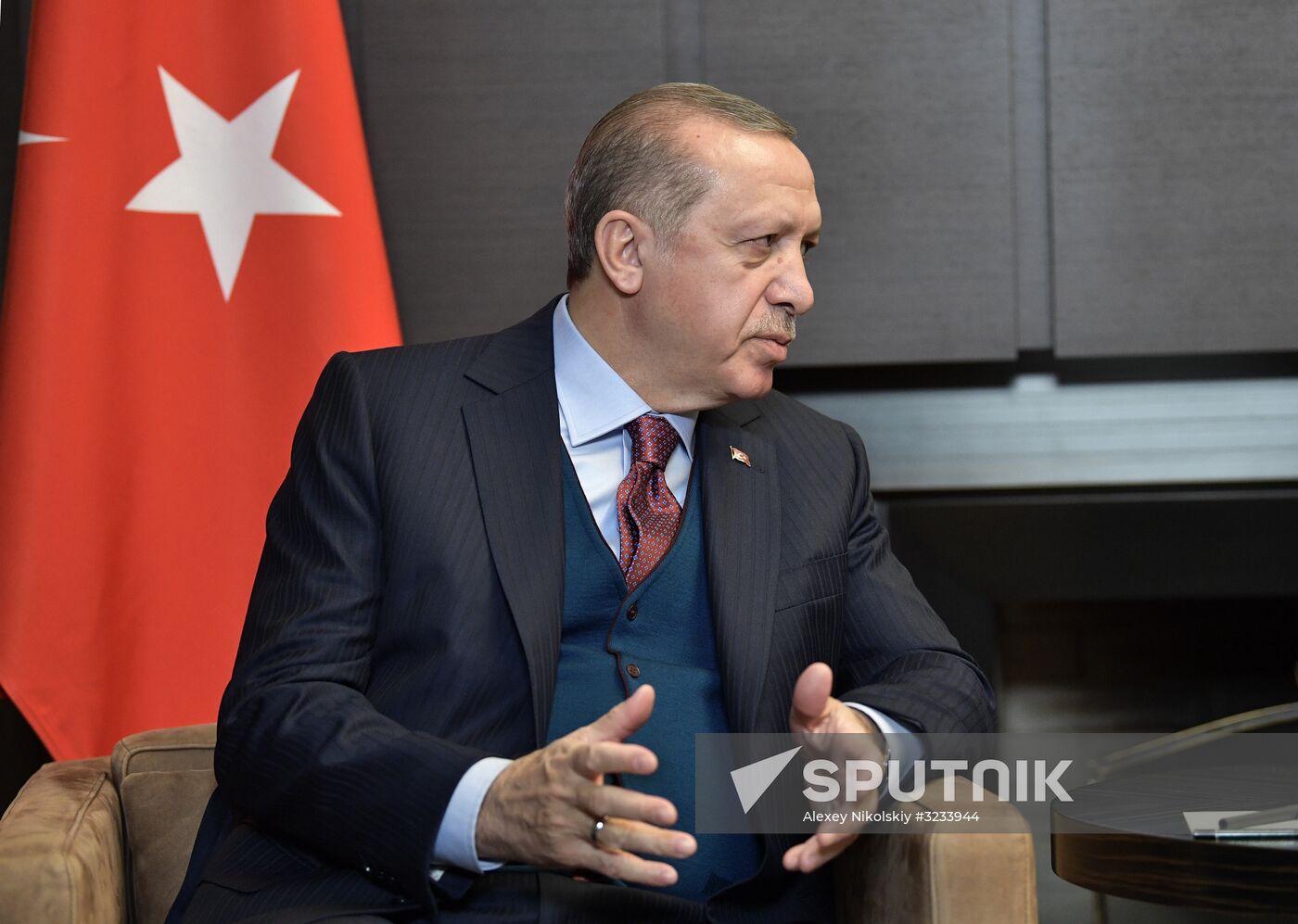 President Vladimir Putin meets with Turkish President Recep Tayyip Erdogan