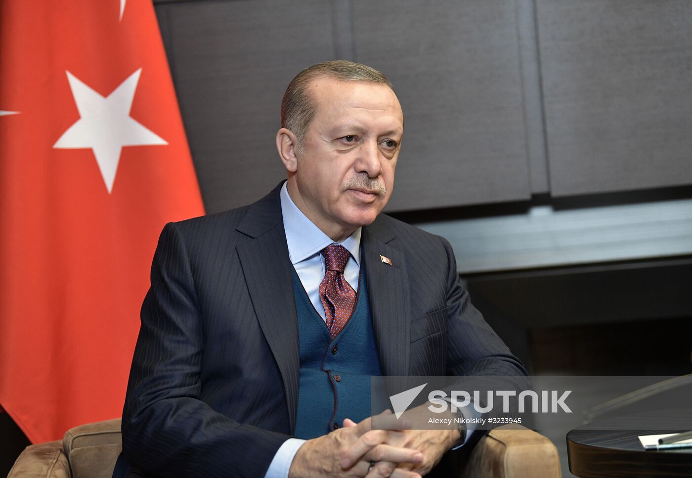 President Vladimir Putin meets with Turkish President Recep Tayyip Erdogan