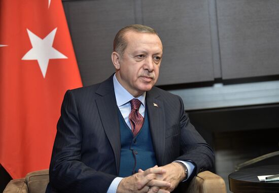 President Vladimir Putin meets with Turkish President Recep Tayyip Erdogan