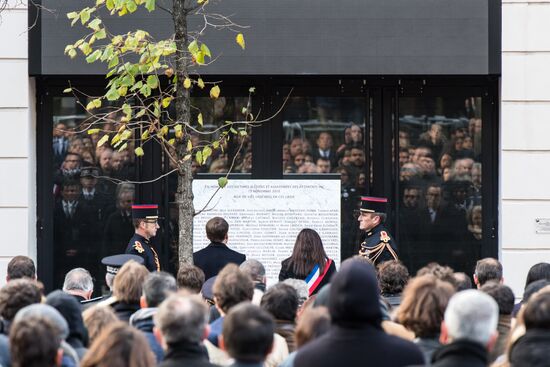 Event in memory of the victims of terrorist attacks in France