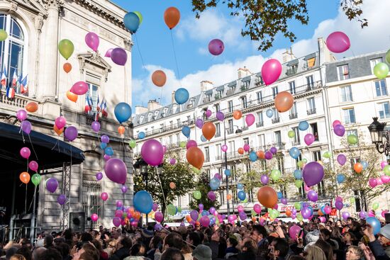Event in memory of the victims of terrorist attacks in France