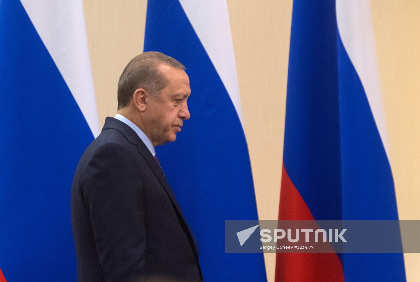 President Vladimir Putin meets with Turkish President Recep Tayyip Erdogan