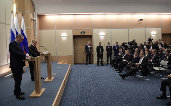 President Vladimir Putin meets with Turkish President Recep Tayyip Erdogan