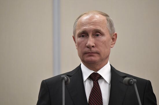 President Vladimir Putin meets with Turkish President Recep Tayyip Erdogan