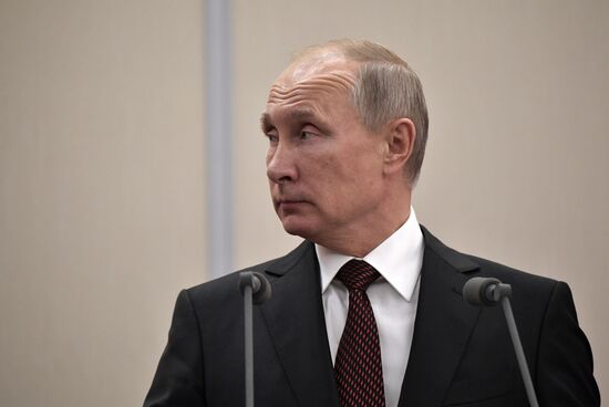 President Vladimir Putin meets with Turkish President Recep Tayyip Erdogan