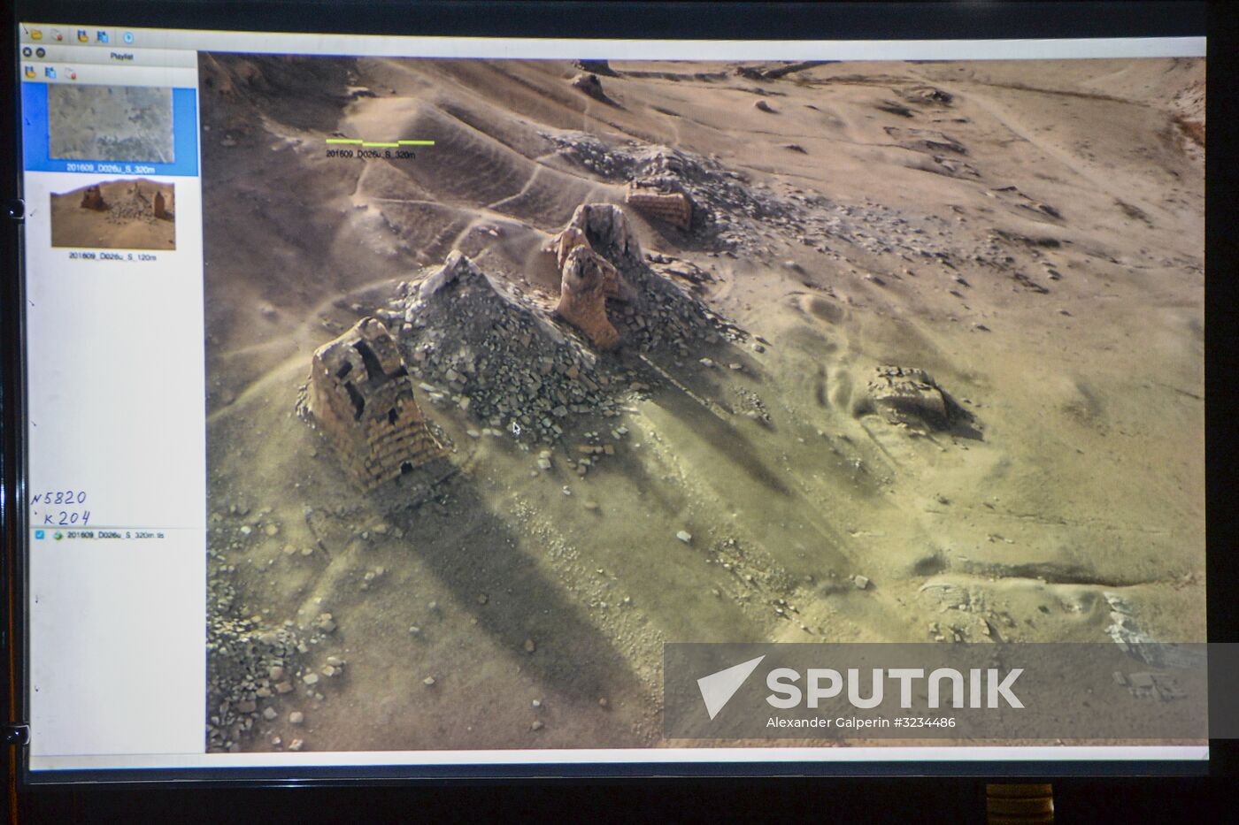 Presenting 3D model of damaged Palmyra city in St. Petersburg