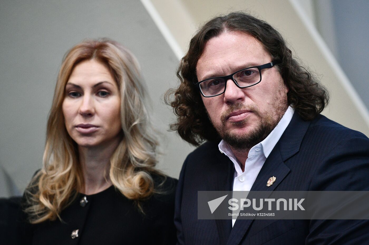 News conference with Sergei Polonsky
