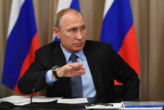Russian President Vladimir Putin visits Rosseti
