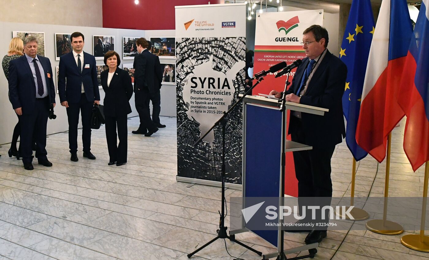 Opening of exhibiton, Syria: Photo Chronicles of War, in Strasbourg