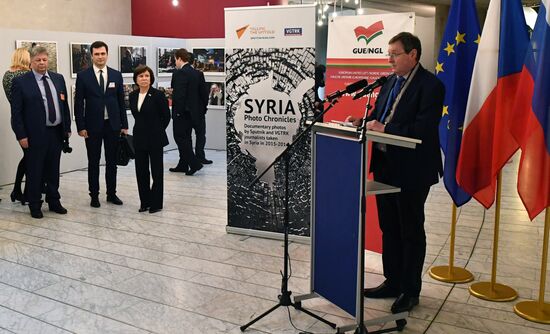 Opening of exhibiton, Syria: Photo Chronicles of War, in Strasbourg