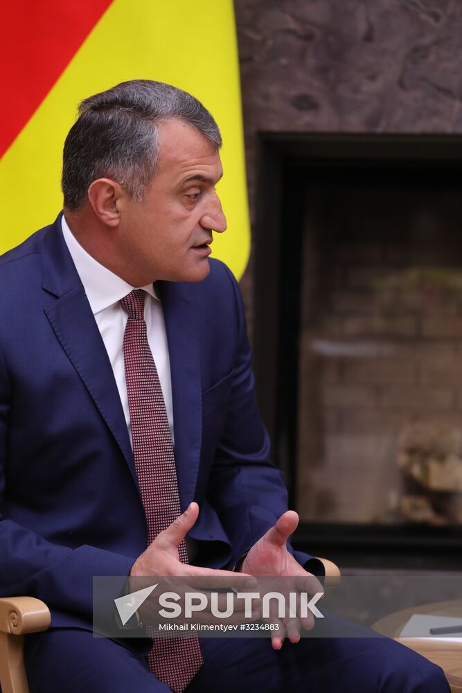 Russian President Vladimir Putin meets with President of South Ossetia Anatoly Bibilov