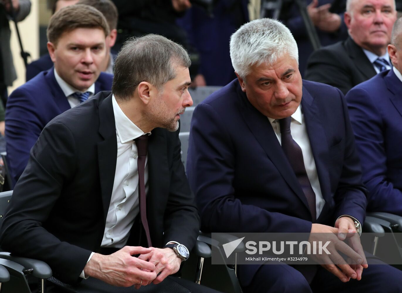 Russian President Vladimir Putin meets with President of South Ossetia Anatoly Bibilov