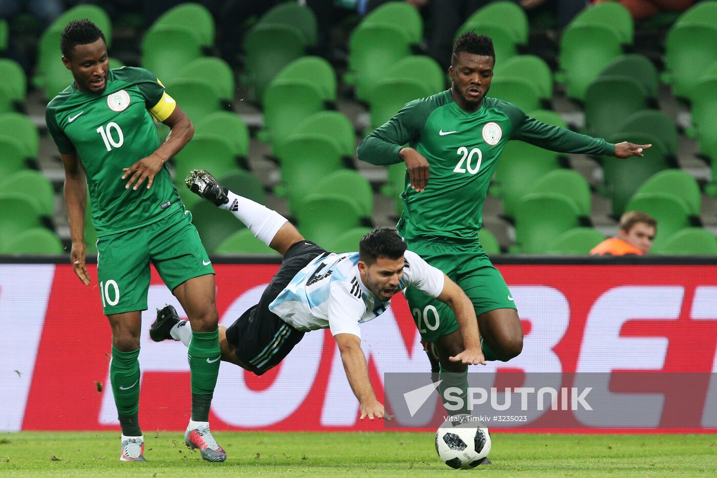Football friendly Argentine vs. Nigeria