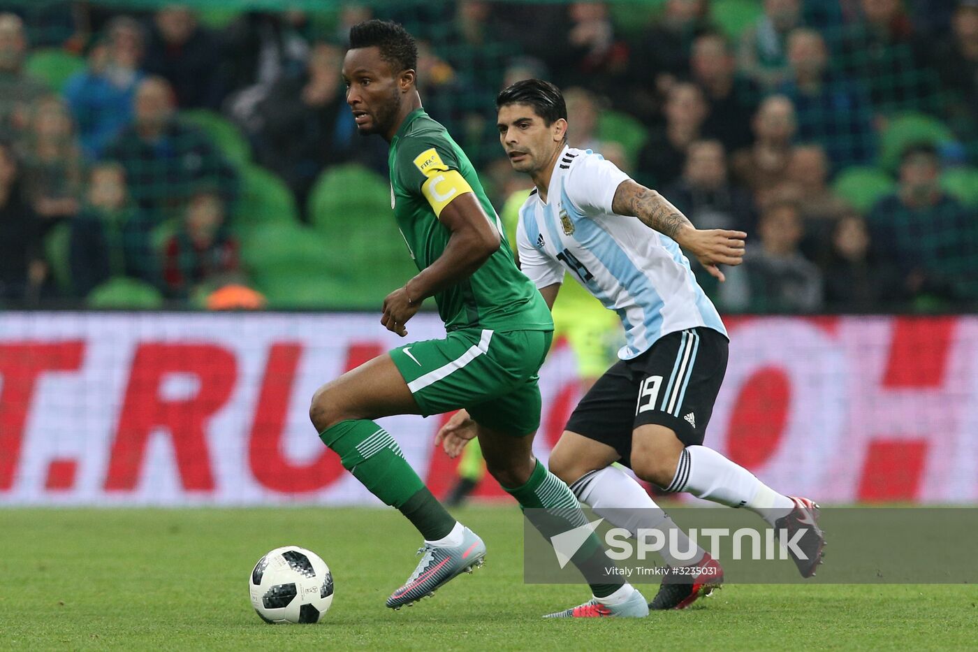 Football. Friendly match between Argentina and Nigeria