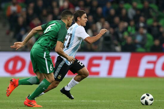 Football. Friendly match between Argentina and Nigeria
