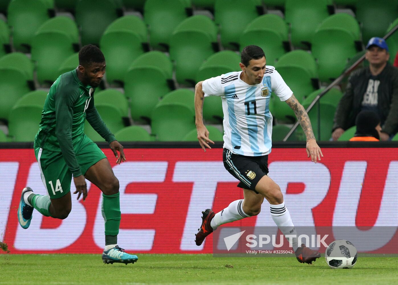 Football. Friendly match between Argentina and Nigeria