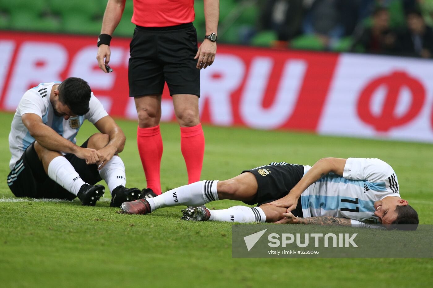 Football. Friendly match between Argentina and Nigeria