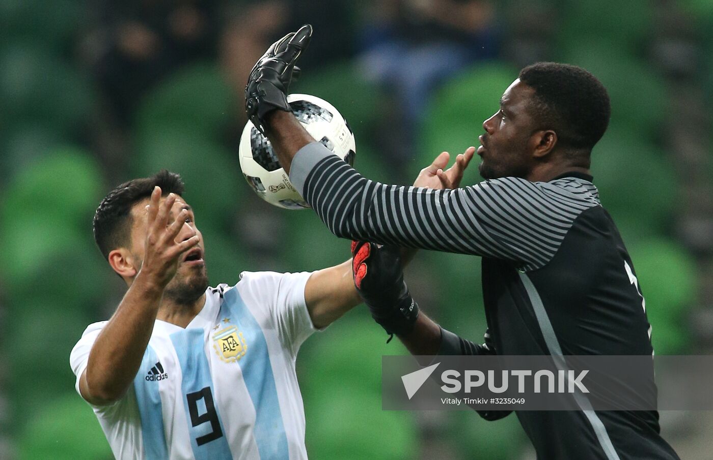 Football. Friendly match between Argentina and Nigeria