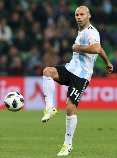 Football. Friendly match between Argentina and Nigeria