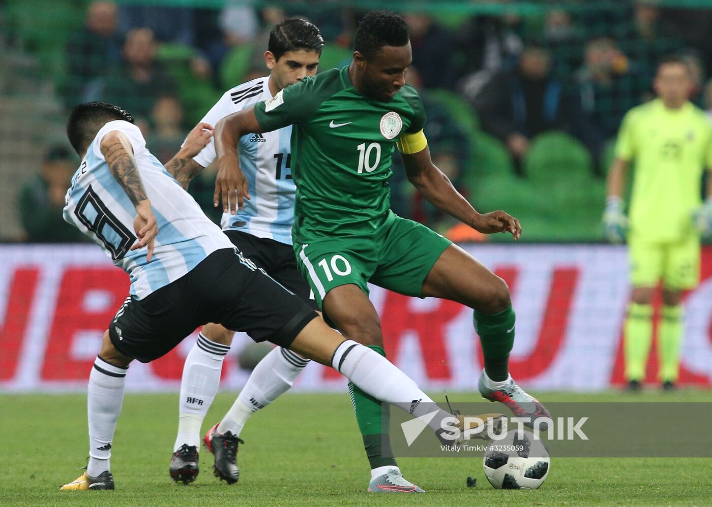 Football. Friendly match between Argentina and Nigeria