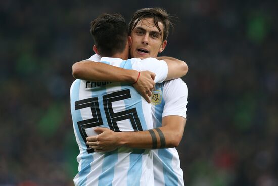 Football. Friendly match between Argentina and Nigeria