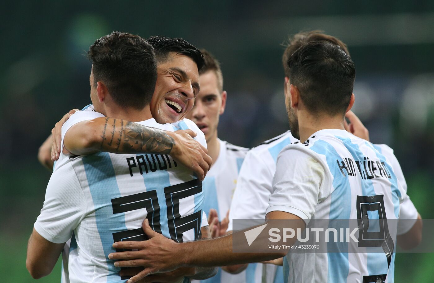 Football. Friendly match between Argentina and Nigeria