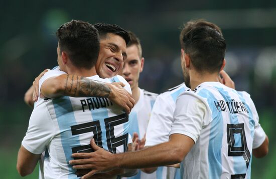 Football. Friendly match between Argentina and Nigeria