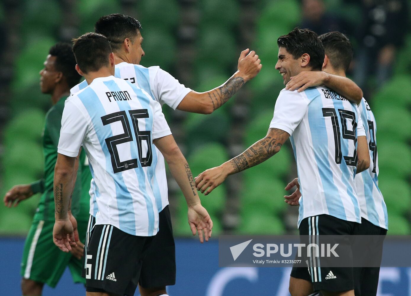 Football. Friendly match between Argentina and Nigeria