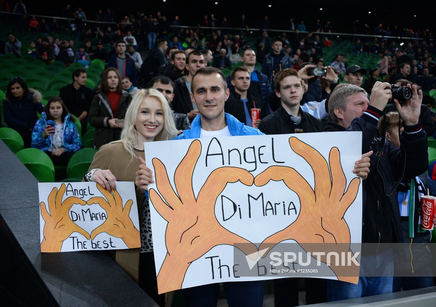 Football. Friendly match between Argentina and Nigeria