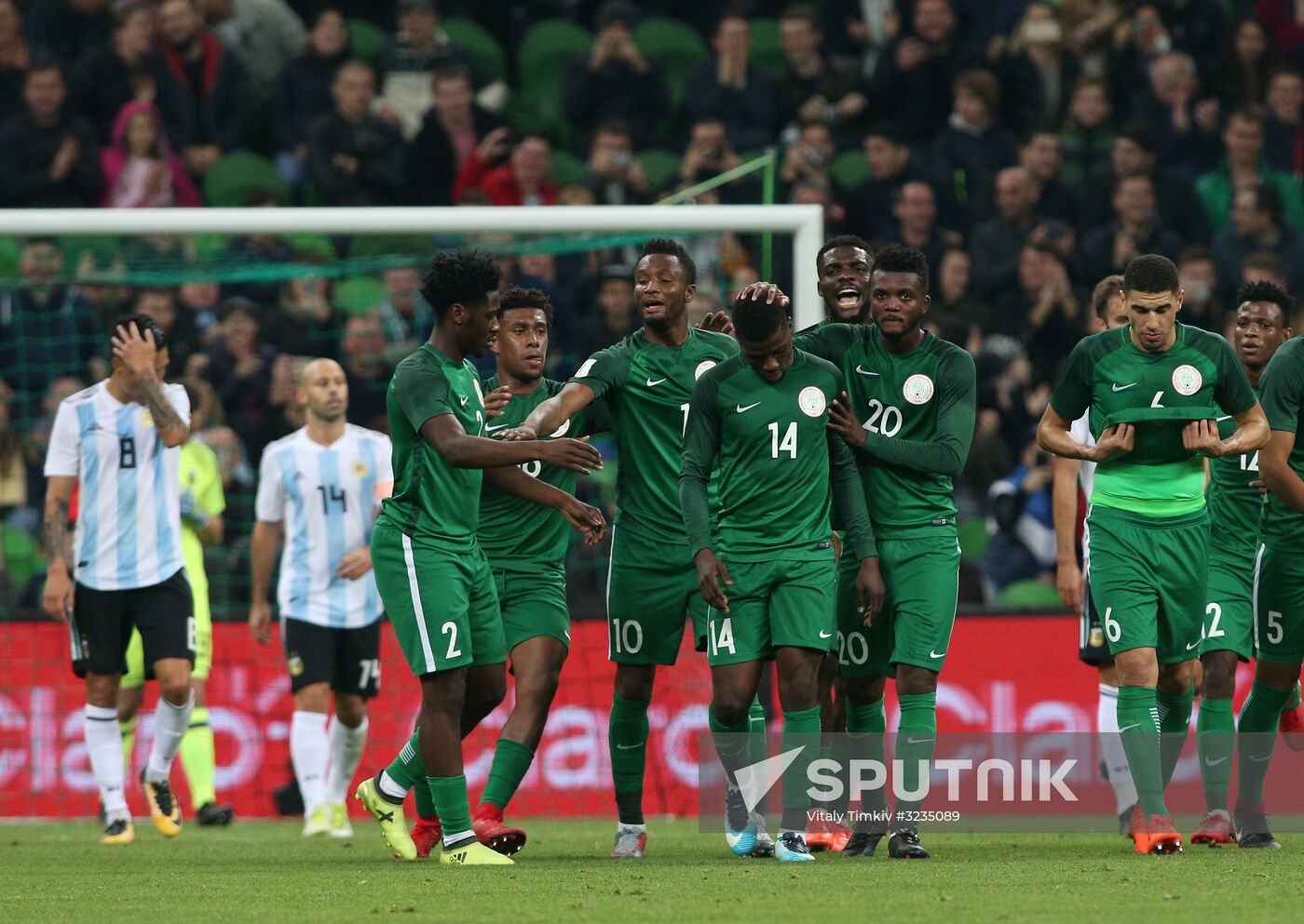 Football. Friendly match between Argentina and Nigeria