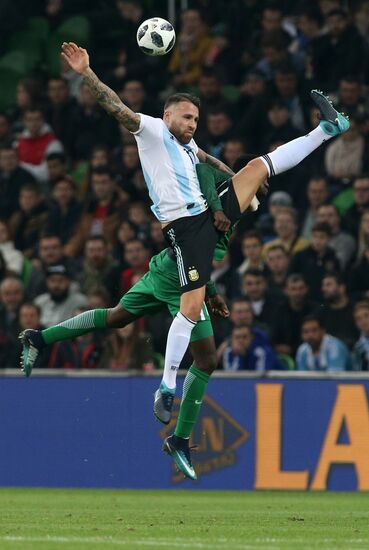 Football. Friendly match between Argentina and Nigeria
