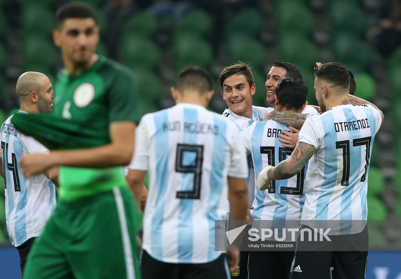 Football. Friendly match between Argentina and Nigeria