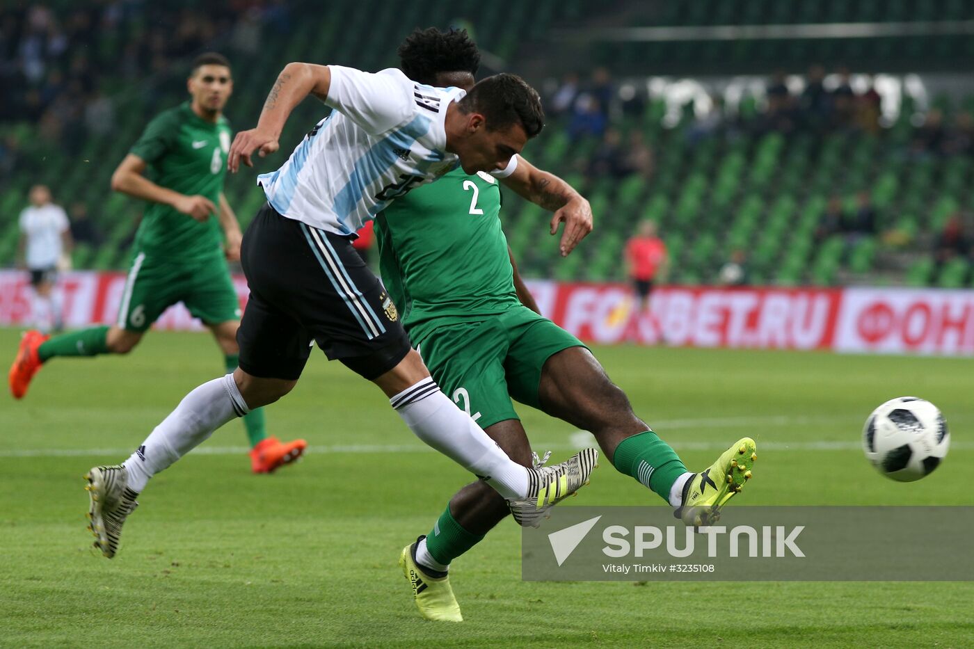 Football. Friendly match between Argentina and Nigeria