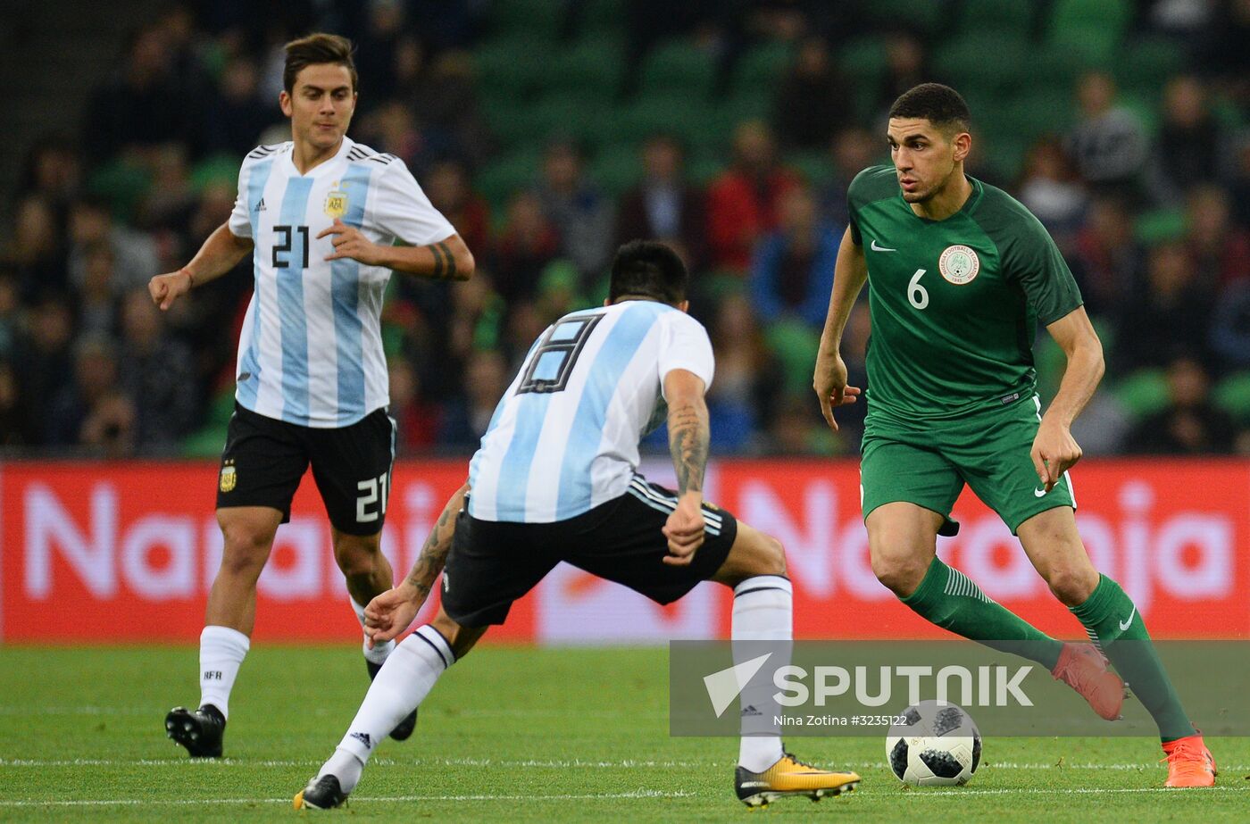 Football. Friendly match between Argentina and Nigeria