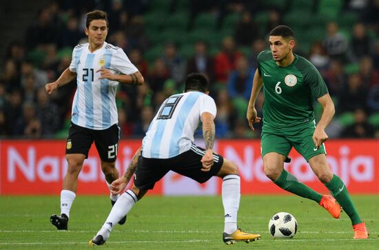 Football. Friendly match between Argentina and Nigeria