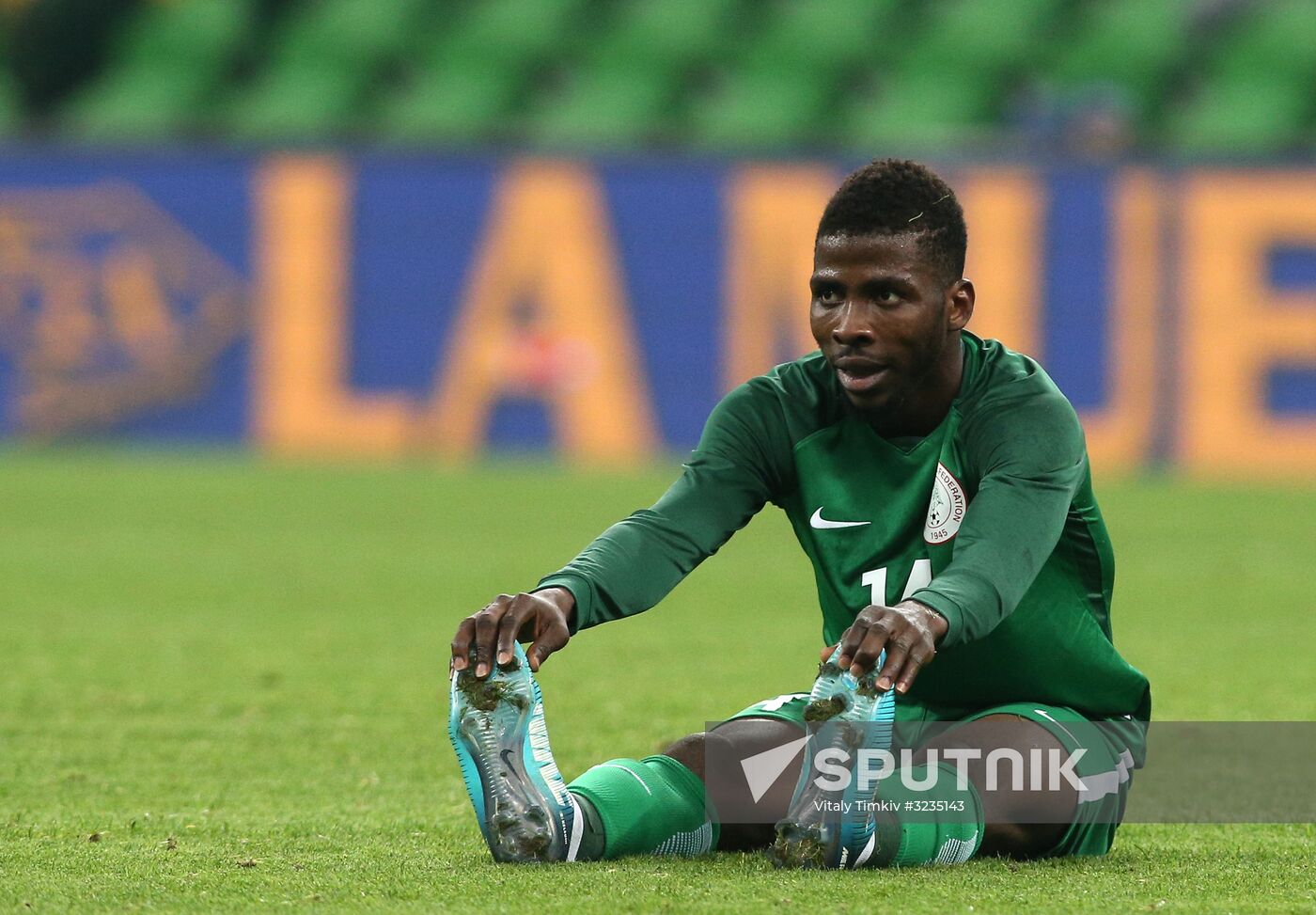 Football. Friendly match between Argentina and Nigeria